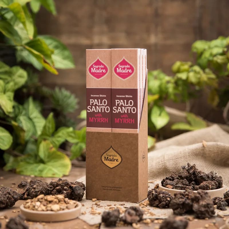 Bețișoare aromatice Sagrada Madre - Palo Santo și Smyrna - imagine 4