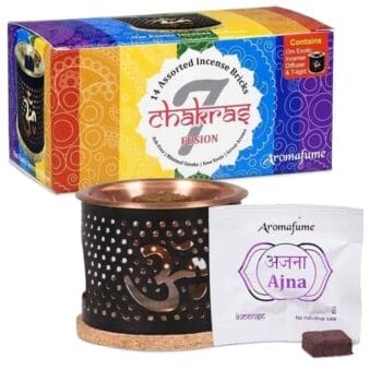 Set de difuzor și 14 blocuri aromatice ”Aromafume, Seven chakras”