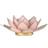 Suport de lumânare Lotus – roz pastel