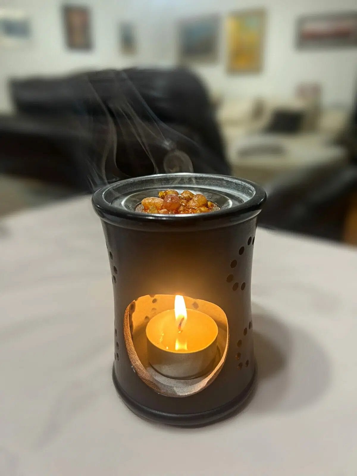 Arzător de tămâie și difuzor de ulei 2 în 1 - 10.5 cm. - imagine 5