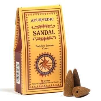 Conuri de tămâie ayurvedice din lemn de santal
