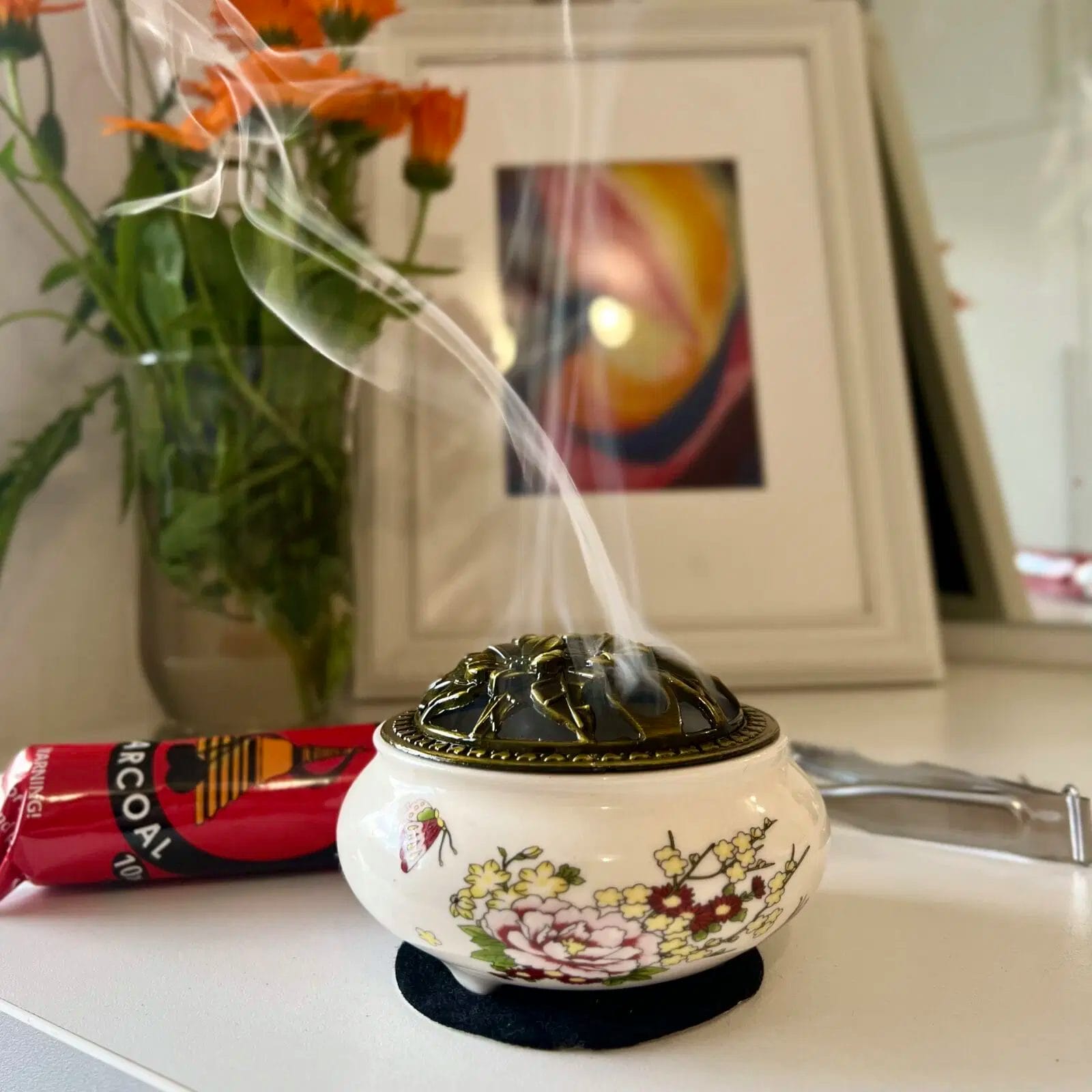 Arzător de tămâie (cădelniță) Fluturi - 3 în 1 - imagine 2